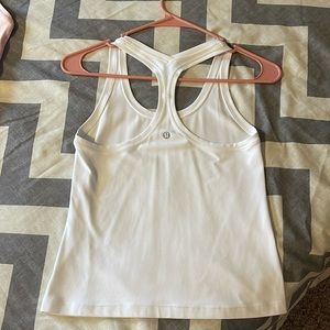 LULULEMON COOL RACERBACK SHORT TANK TOP NULU